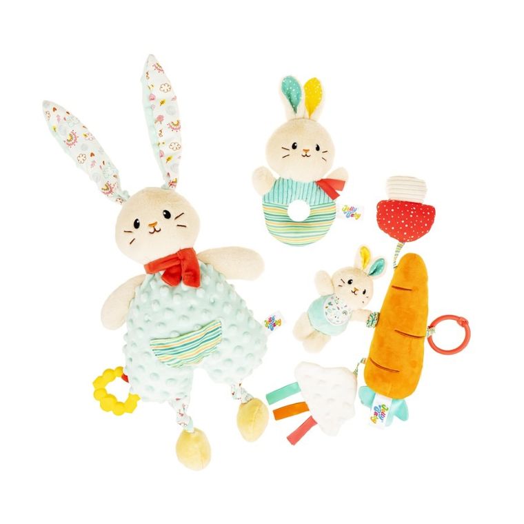 JollyBaby, Króliczki, zestaw prezentowy dla niemowlaka