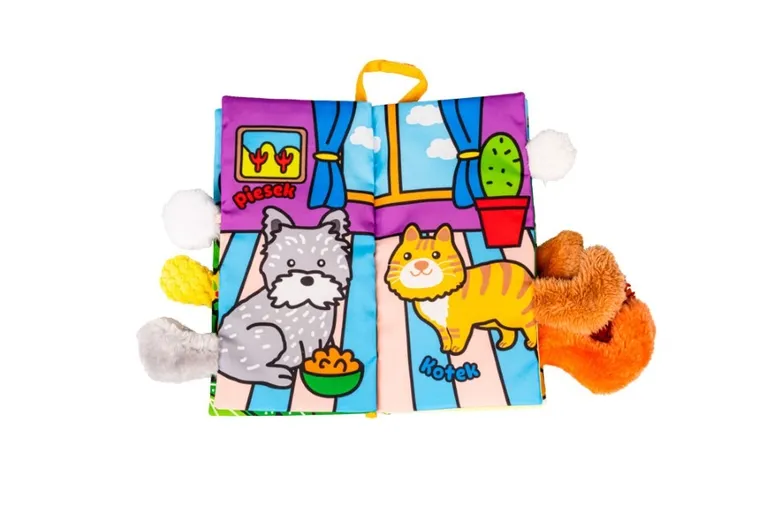 JollyBaby, Puchate zwierzaki, miękka książeczka