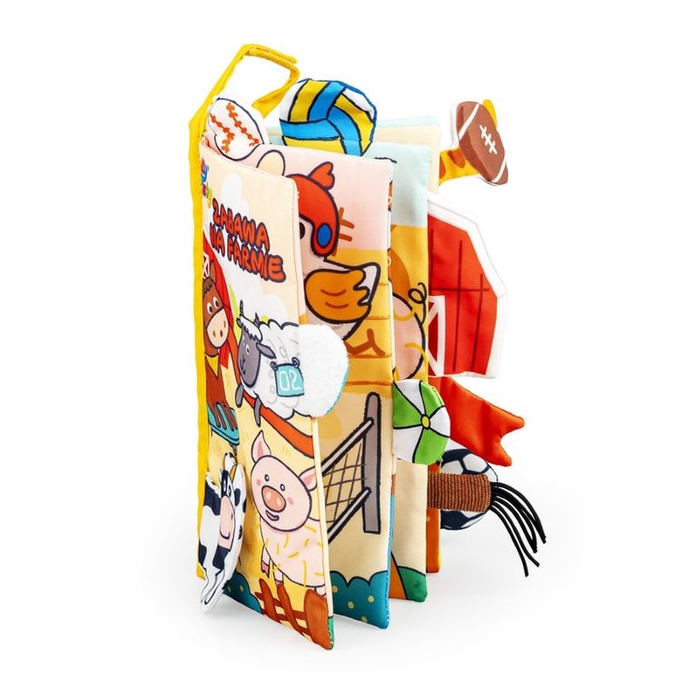 JollyBaby, Zabawa na farmie, miękka książeczka