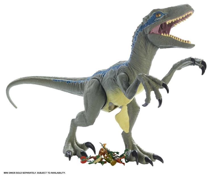 Jurassic World, Velociraptor Blue Mega, figurka, 93 cm