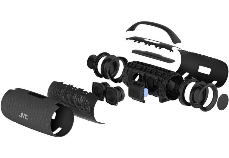 JVC, głośnik przenośny, bluetooth, czarny, XS-E524B