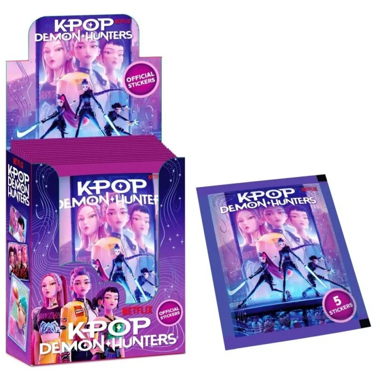 K-Pop Demon Hunters, saszetka z naklejkami kolekcjonerskimi, 1 szt.