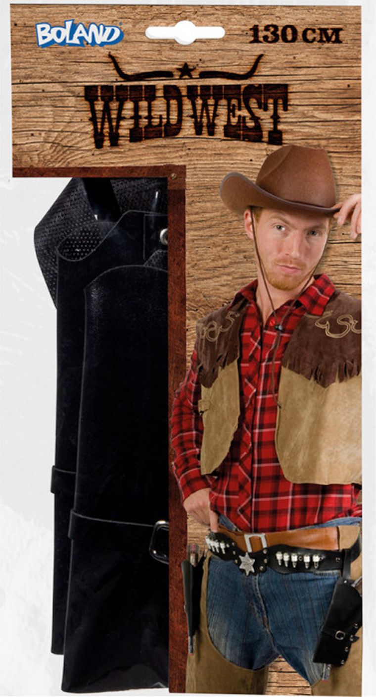 Kabura kowbojska, czarna, 130 cm, 1 szt.