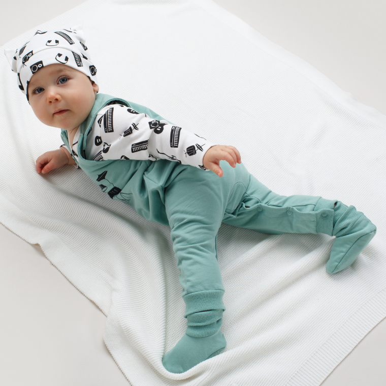 Kaftanik chłopięcy, ecru, Pinokio