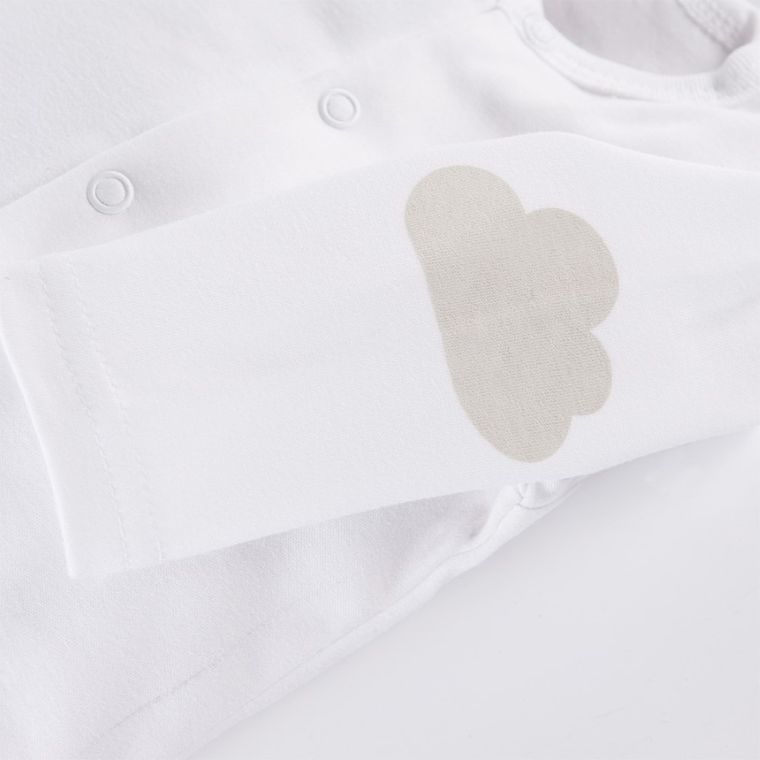 Kaftanik niemowlęcy, biały, Eevi