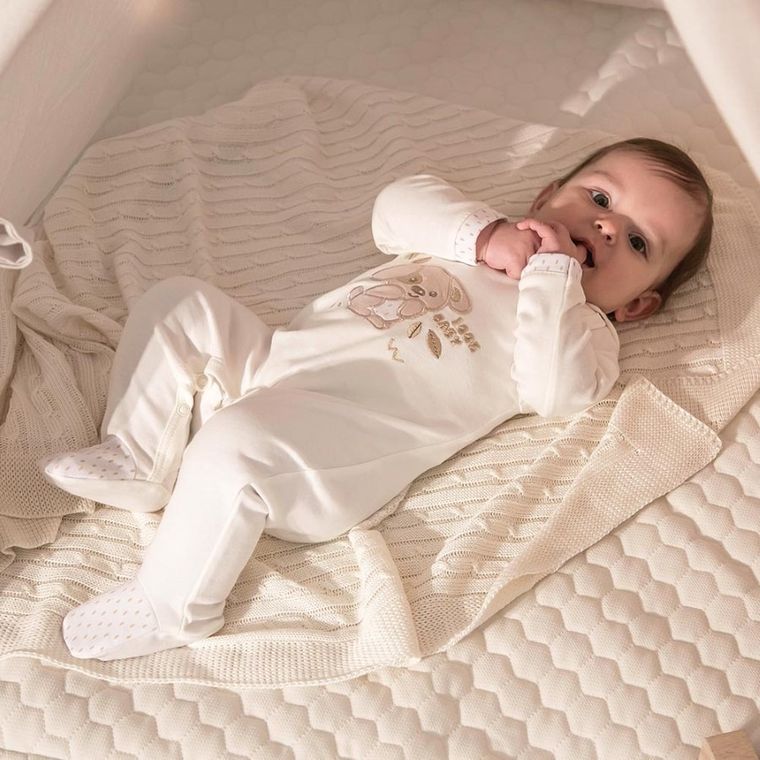 Kaftanik niemowlęcy, ecru, Eevi