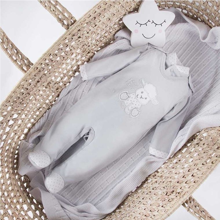 Kaftanik niemowlęcy, szary, Eevi