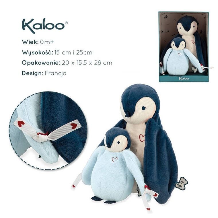 Kaloo, Complices, pingwinki, maskotki, 25 cm i 15 cm