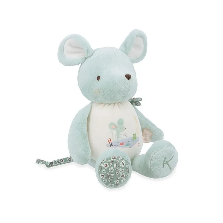Kaloo, Petites Chansons, Myszka, maskotka z dzwoneczkiem w pudełku, 28 cm