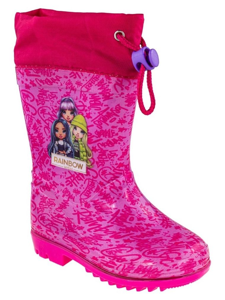 Kalosze dziewczęce, różowe, Rainbow High, Perletti