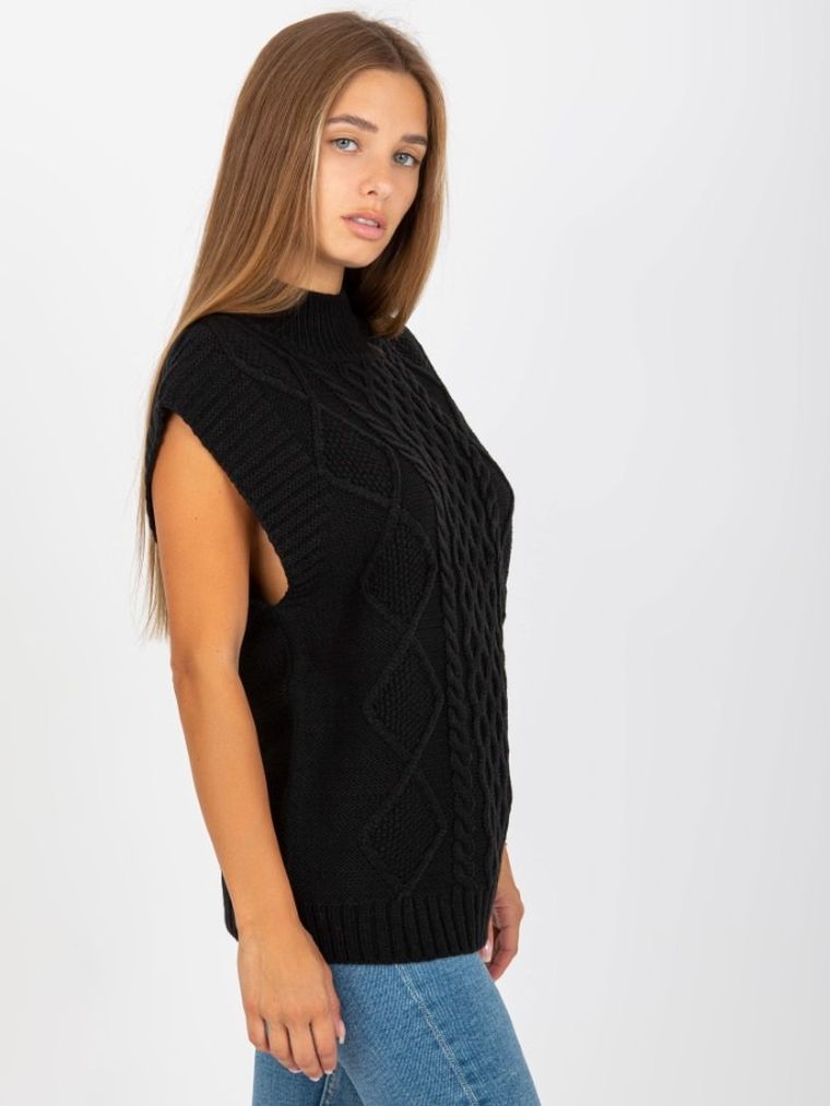 Kamiezelka damska, czarna, Sublevel