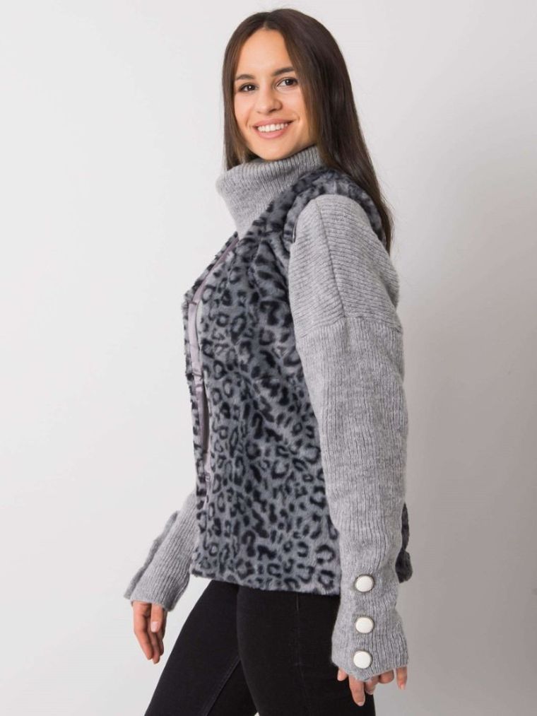 Kamizelka damska, grafitowa, Yups