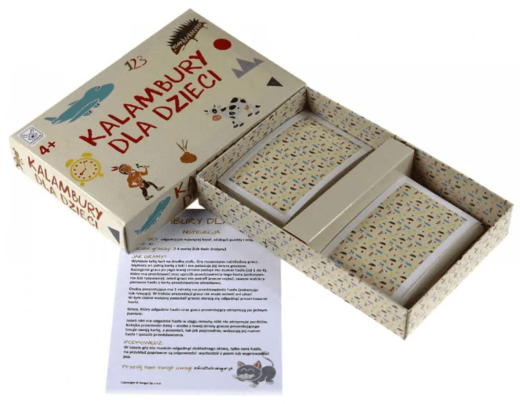 Kangur, kalambury dla dzieci, gra familijna