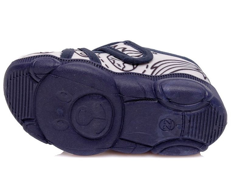 Kapcie chłopięce, białe, kolorowanka, Weestep