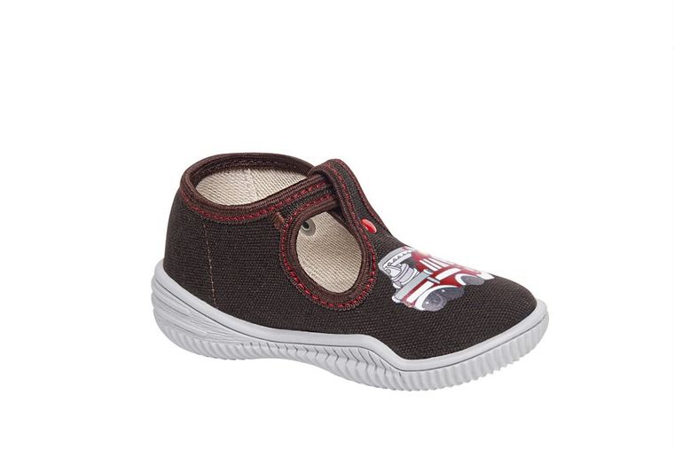 Kapcie chłopięce, brązowe, Adaś, Vi-GGa-Mi