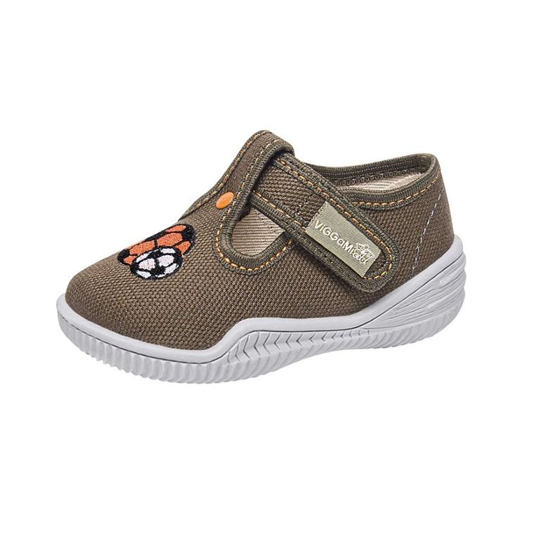Kapcie chłopięce, brązowe, Vi-GGa-Mi
