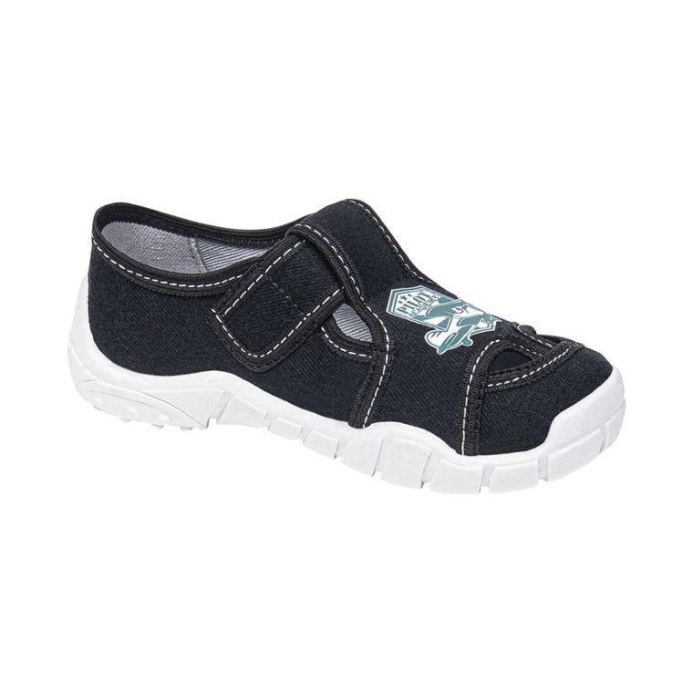 Kapcie chłopięce, czarne, Adaś, Vi-Gga-Mi