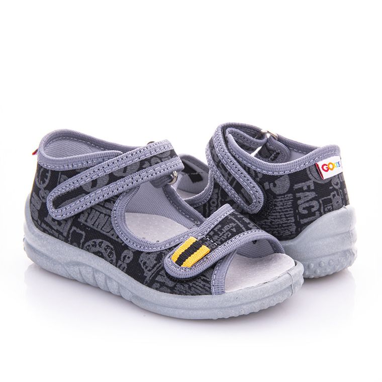 Kapcie chłopięce, czarne, Emil, GoKids