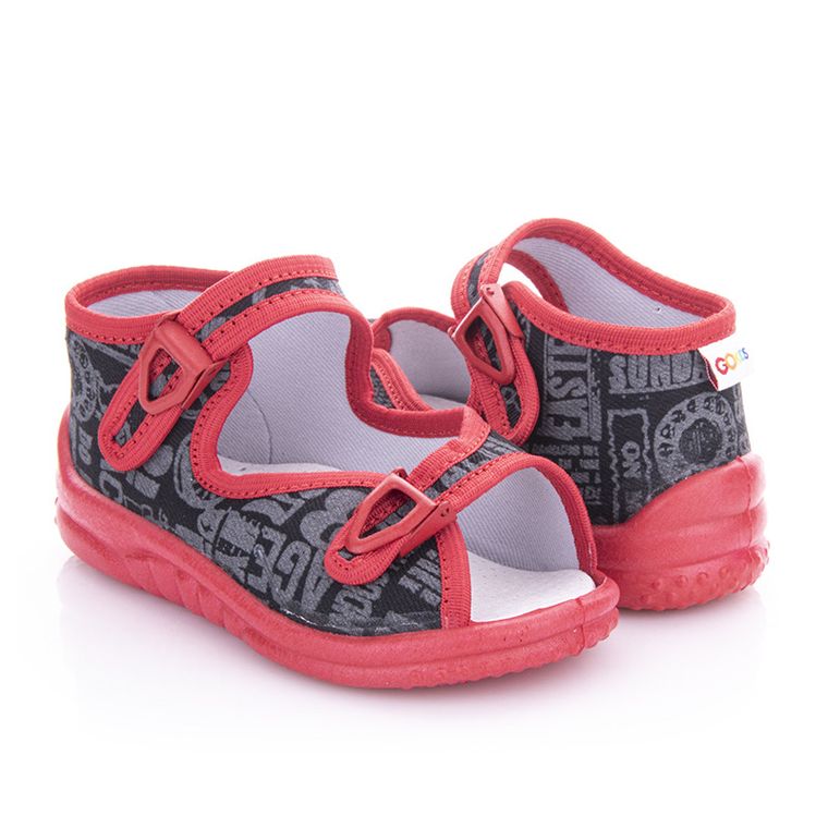 Kapcie chłopięce, czarne, Nel, GoKids