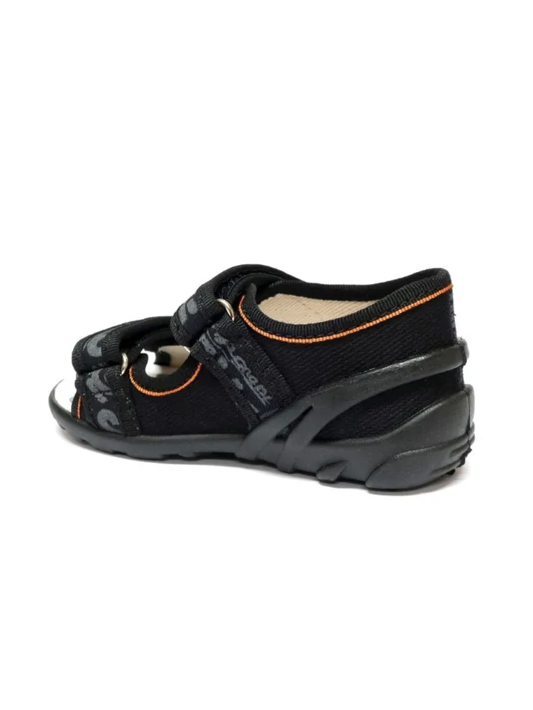 Kapcie chłopięce, czarne, RenBut