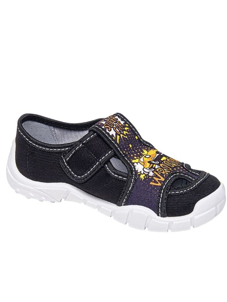 Kapcie chłopięce, czarne, Vi-GGa-Mi