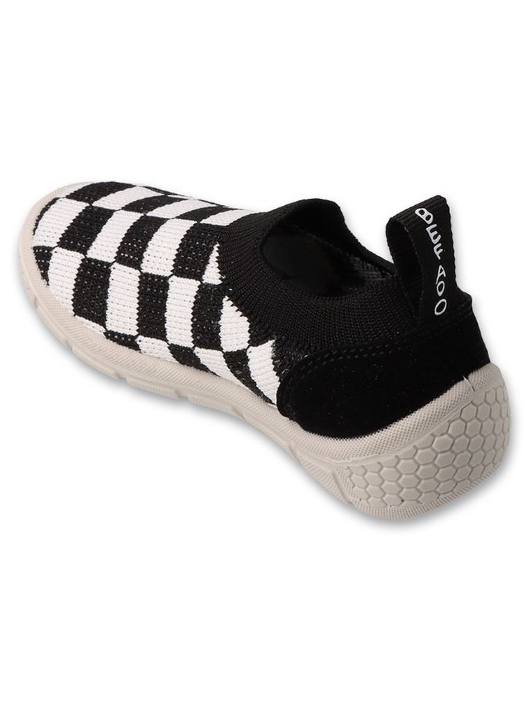 Kapcie chłopięce, czarno-białe, Befado