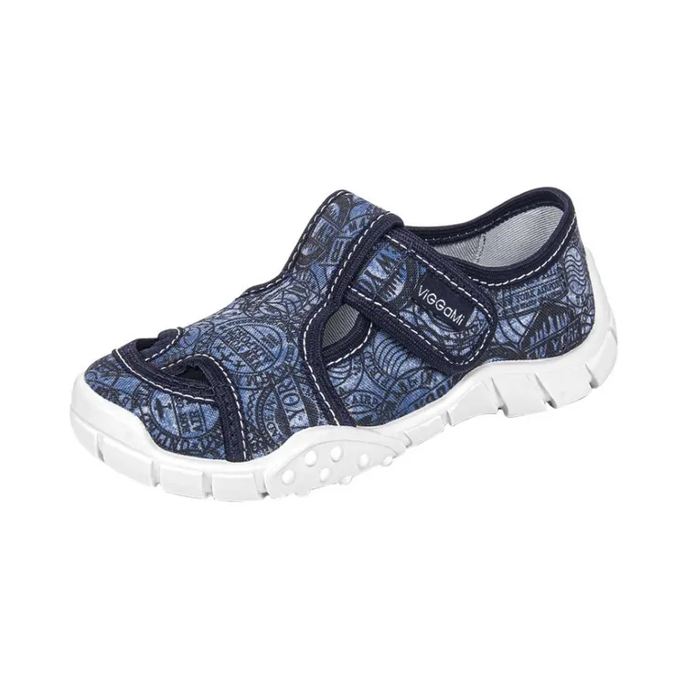 Kapcie chłopięce, denim, Vi-GGa-Mi