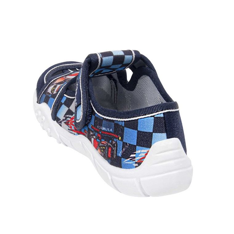 Kapcie chłopięce, granatowe, Adaś, Vi-Gga-Mi