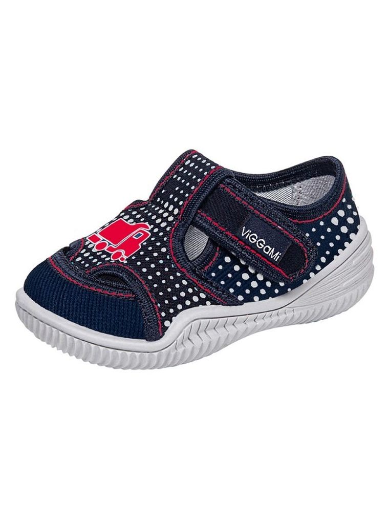 Kapcie chłopięce, granatowe, Adaś, Vi-GGa-Mi