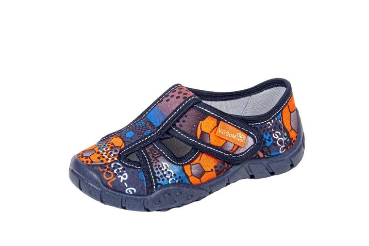 Kapcie chłopięce, granatowe, Alex, Vi-GGa-Mi