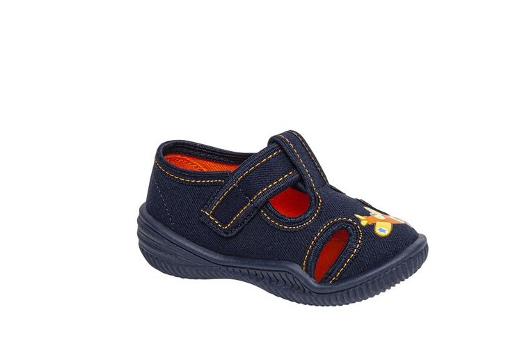 Kapcie chłopięce, granatowe, Jupiter, Vi-GGa-Mi