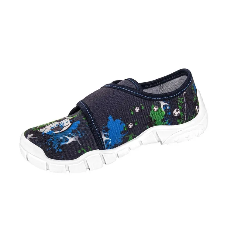 Kapcie chłopięce, granatowe, Vi-GGa-Mi