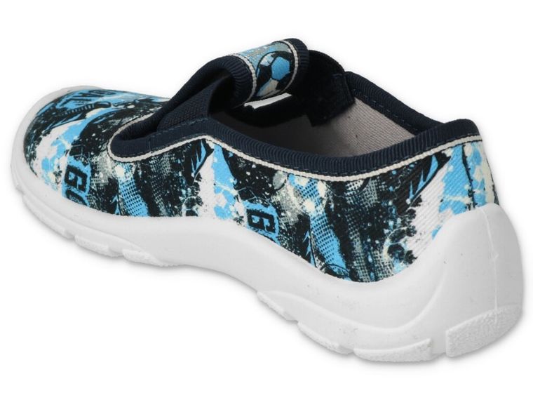 Kapcie chłopięce, niebieskie, Befado