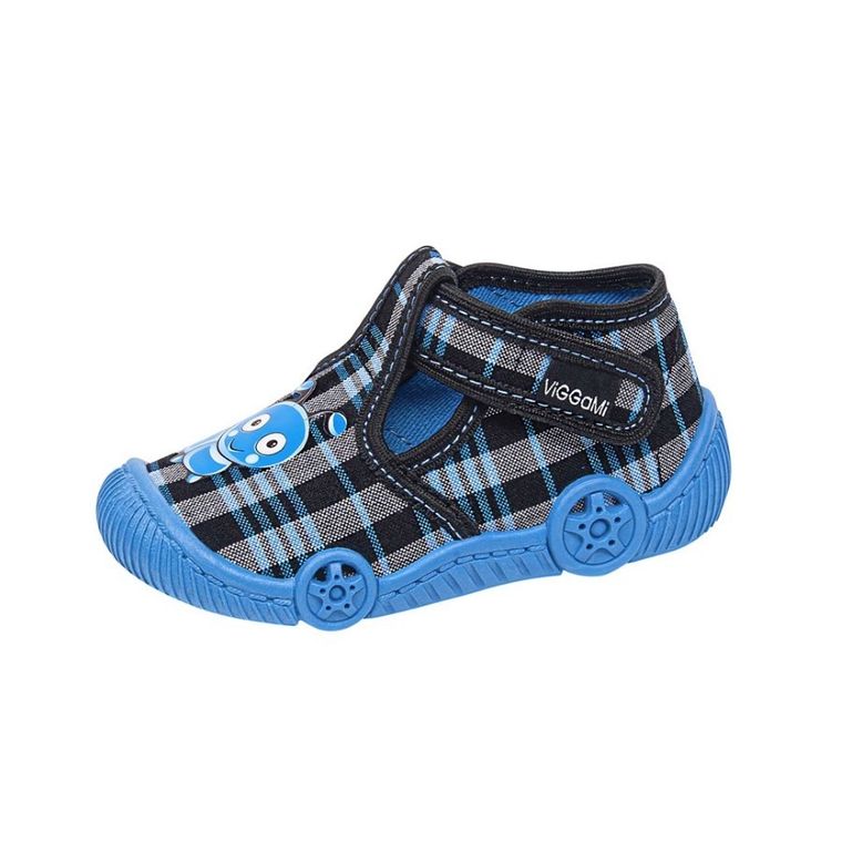Kapcie chłopięce, niebieskie, Vi-GGa-Mi