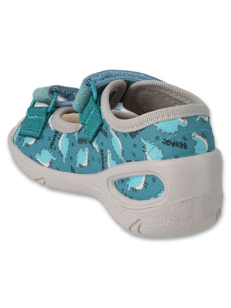 Kapcie chłopięce, turkusowe, Befado