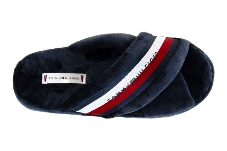 Kapcie damskie, niebieskie, Tommy Hilfiger