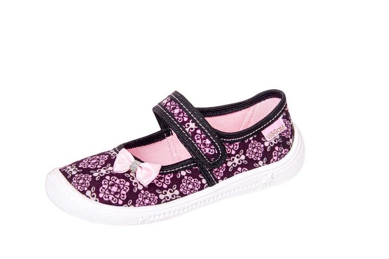 Kapcie dziewczęce, bordowe, Beata, Vi-GGa-Mi