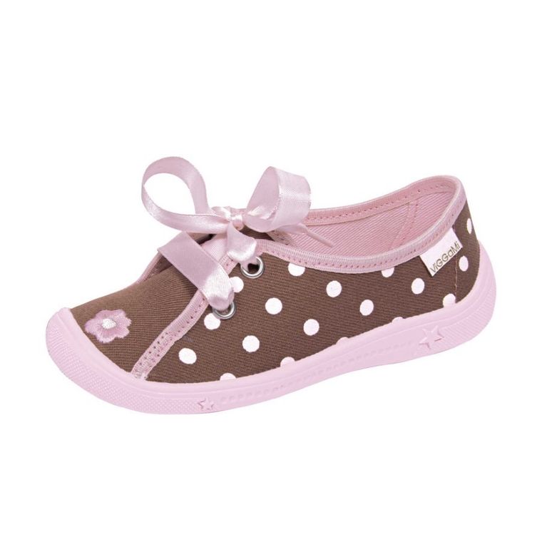 Kapcie dziewczęce, brązowe, Vi-GGa-Mi