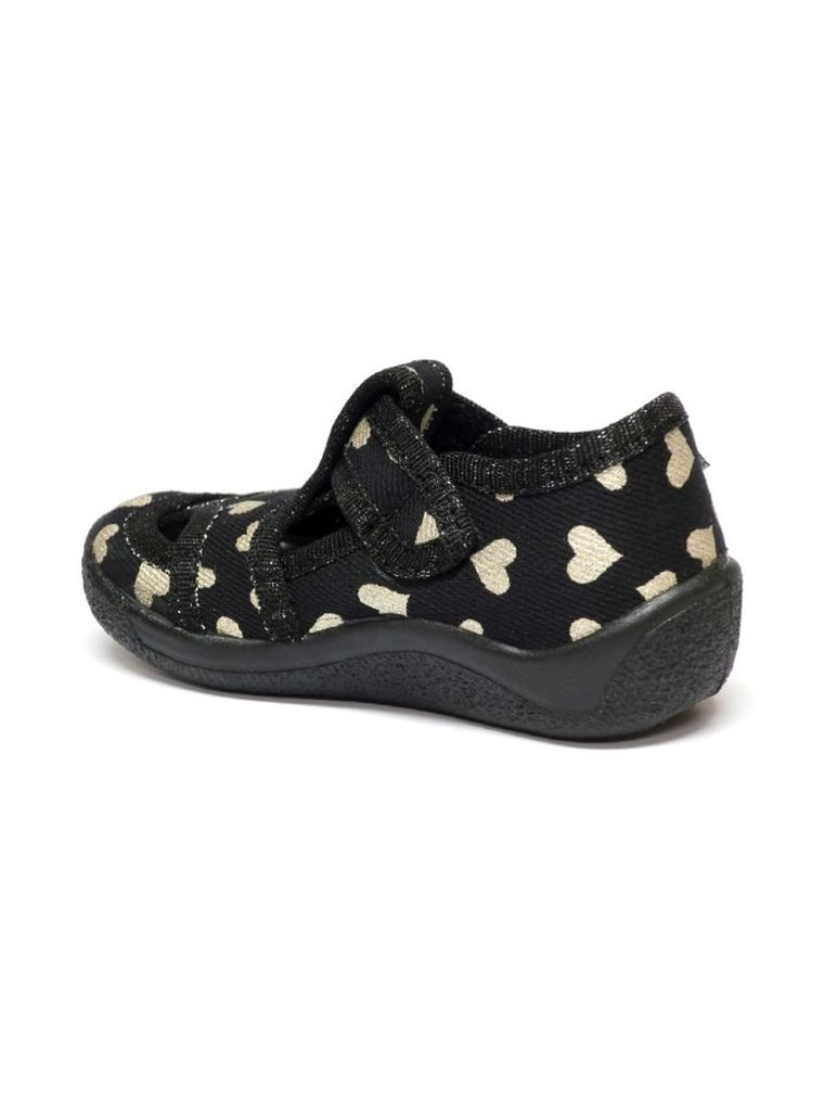 Kapcie dziewczęce, czarne, RenBut