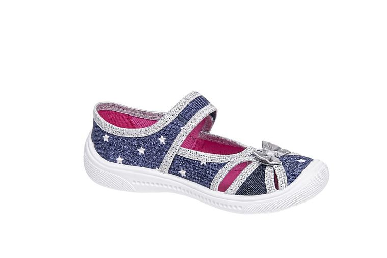 Kapcie dziewczęce, denim, Iga, Vi-GGa-Mi