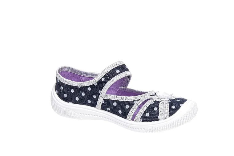 Kapcie dziewczęce, denim, Iga, Vi-GGa-Mi