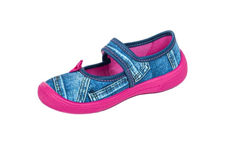 Kapcie dziewczęce, denim, Justyna, Vi-GGa-Mi