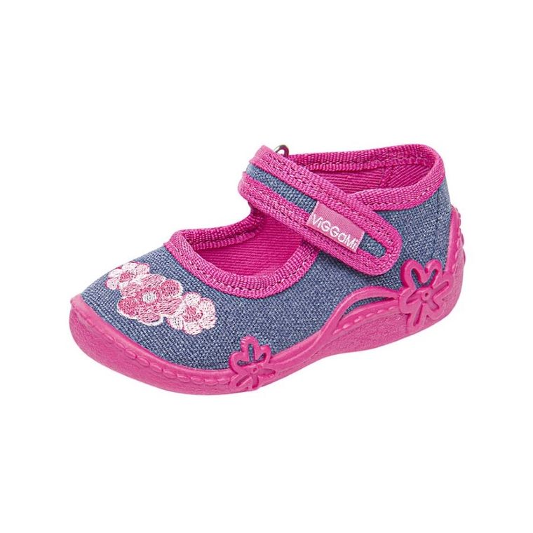 Kapcie dziewczęce, denim, Vi-GGa-Mi