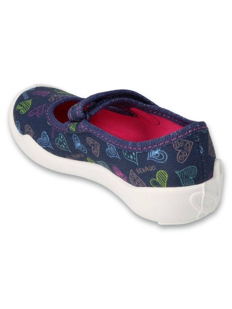 Kapcie dziewczęce, granatowe, Befado