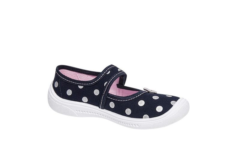 Kapcie dziewczęce, granatowe, Diana, Vi-GGa-Mi