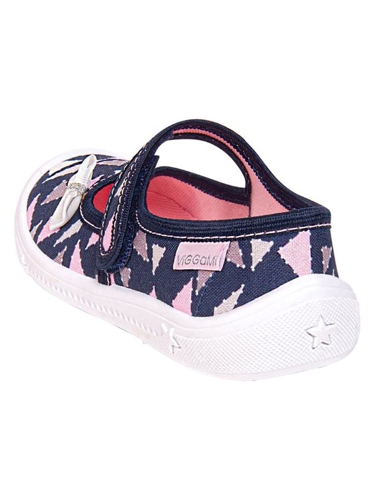 Kapcie dziewczęce, granatowe, Edyta, Vi-GGa-Mi