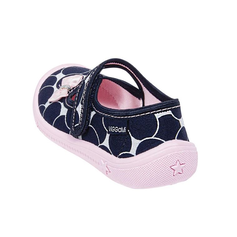 Kapcie dziewczęce, granatowe, Ula, Vi-Gga-Mi