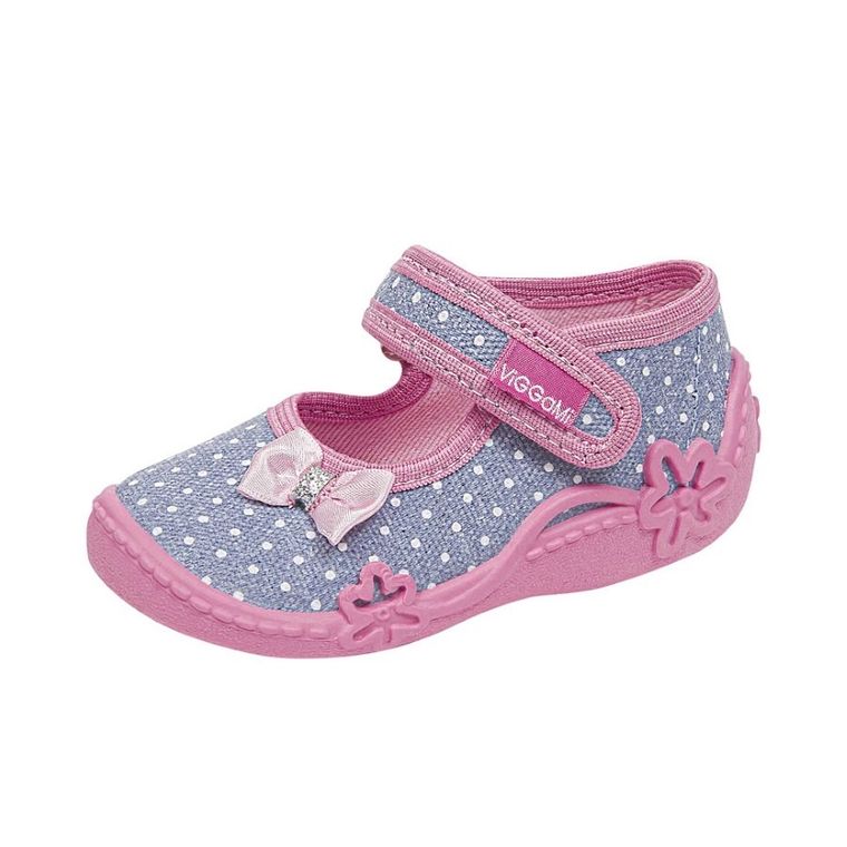 Kapcie dziewczęce, niebieskie, Vi-GGa-Mi