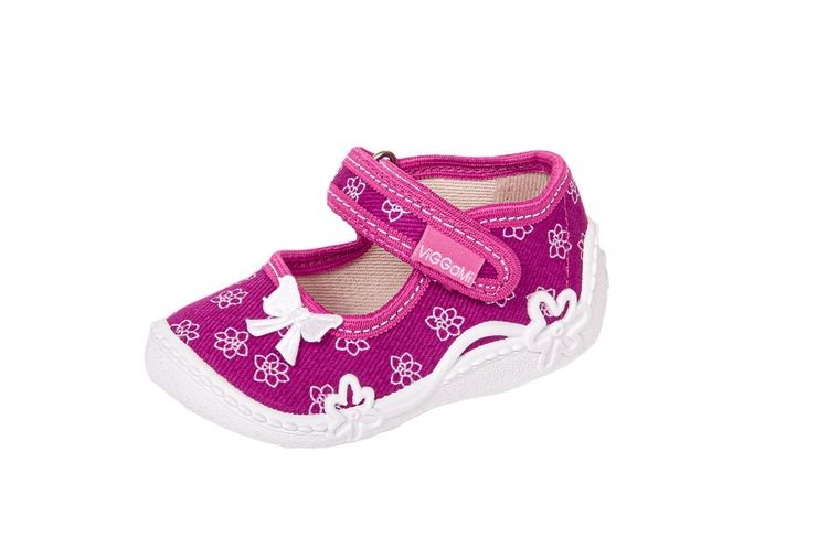 Kapcie dziewczęce, różowe, Maja, Vi-GGa-Mi