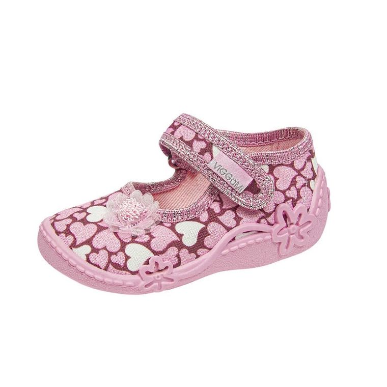 Kapcie dziewczęce, różowe, Vi-GGa-Mi